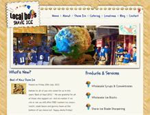 Tablet Screenshot of localboysshaveice.com